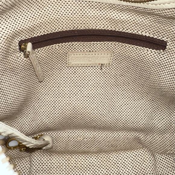 Vintage Dooney & Bourke Small Cream Monogram Hobo Shoulder Bag - Picture 7 of 7